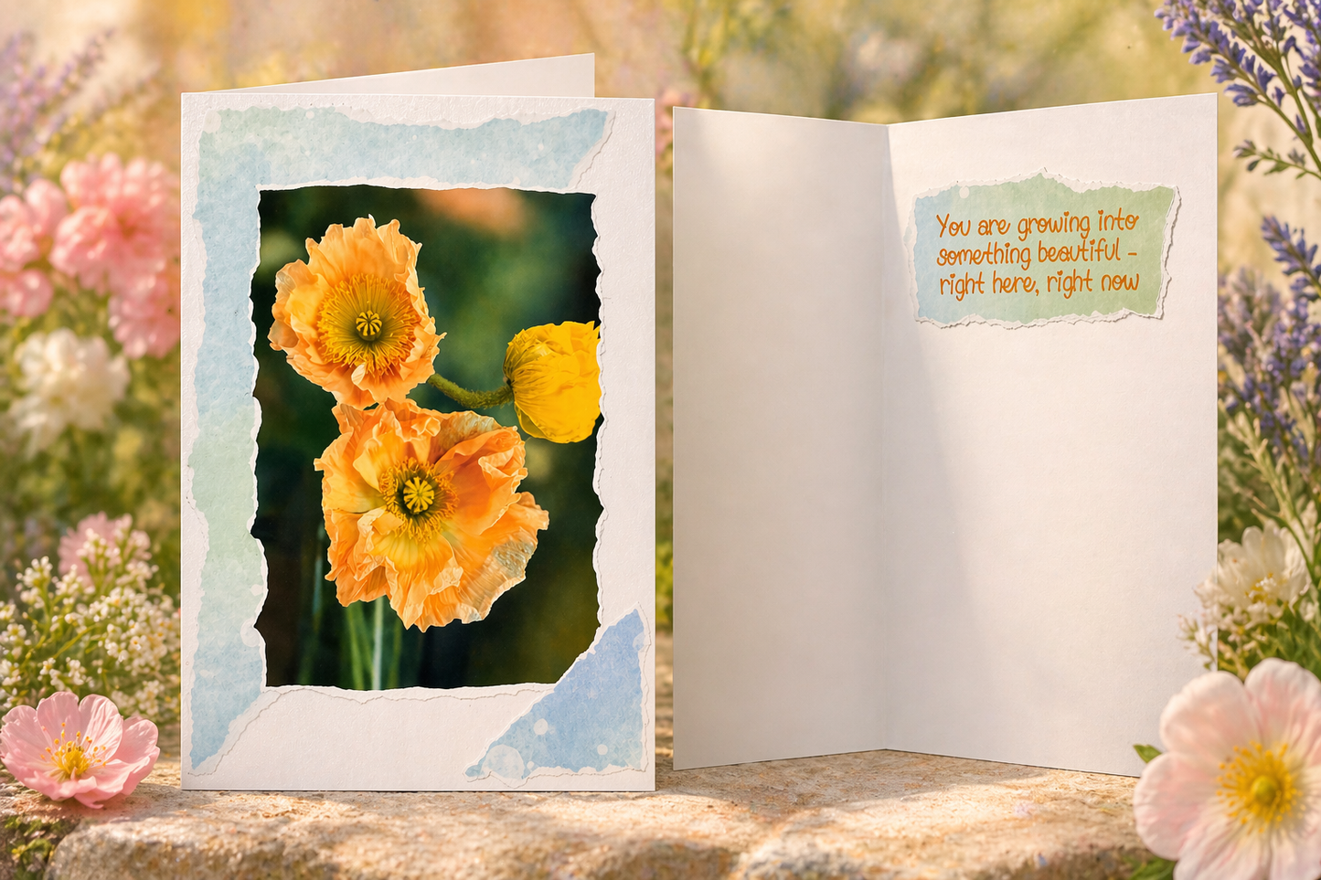 Growing Into Beautiful Greeting Card