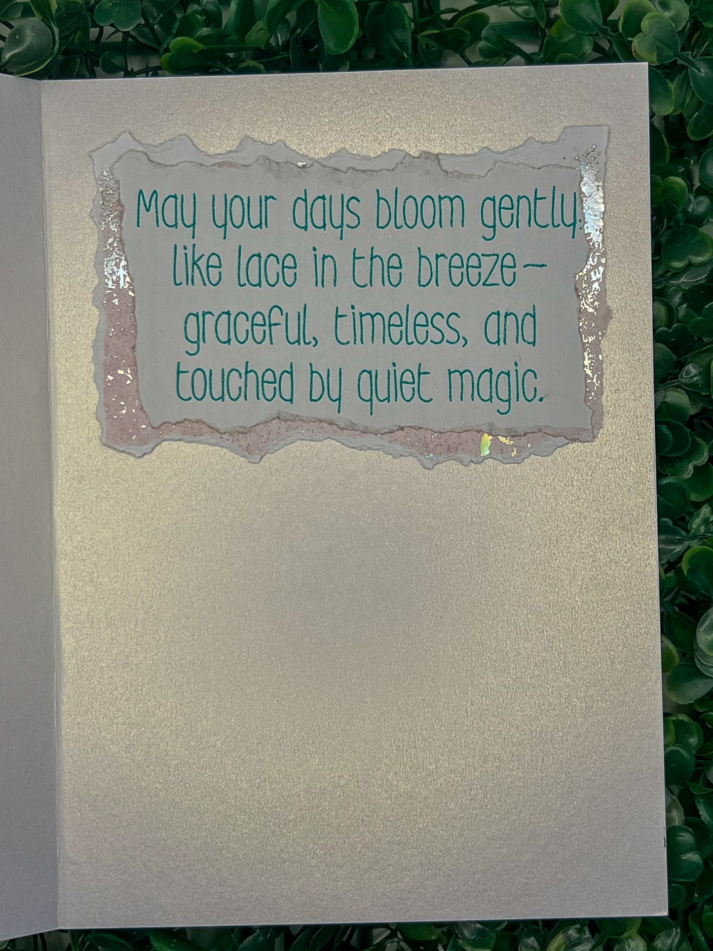 "She Blooms" Greeting Card – Victorian Whimsy Collection