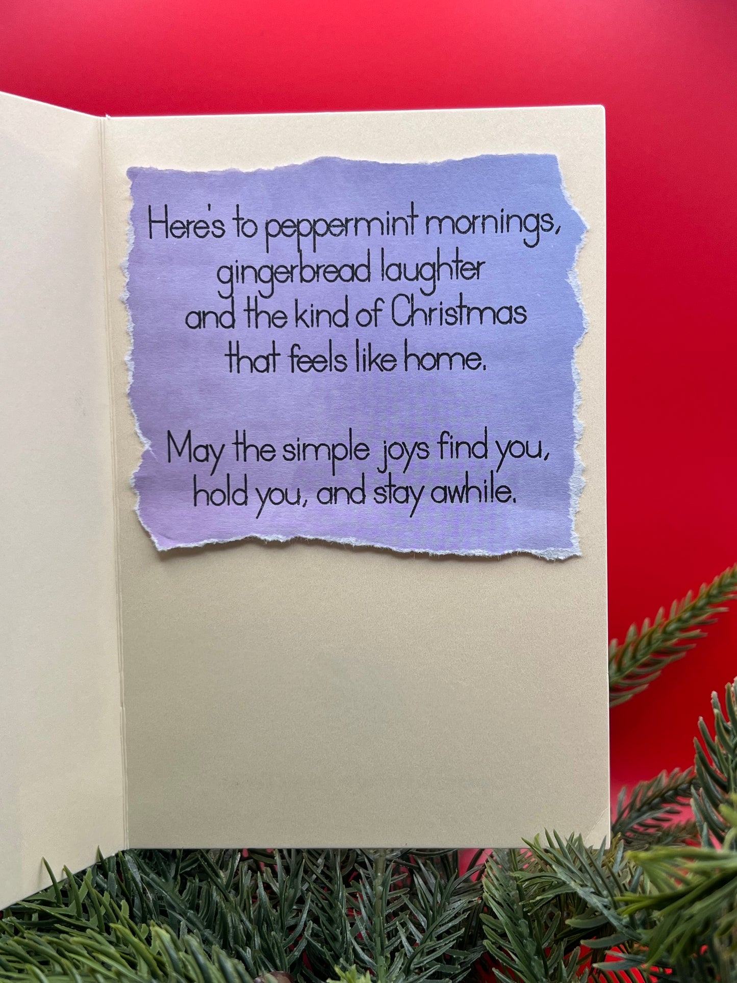 ππ¬ Peppermint Gingerbread Train Christmas Card