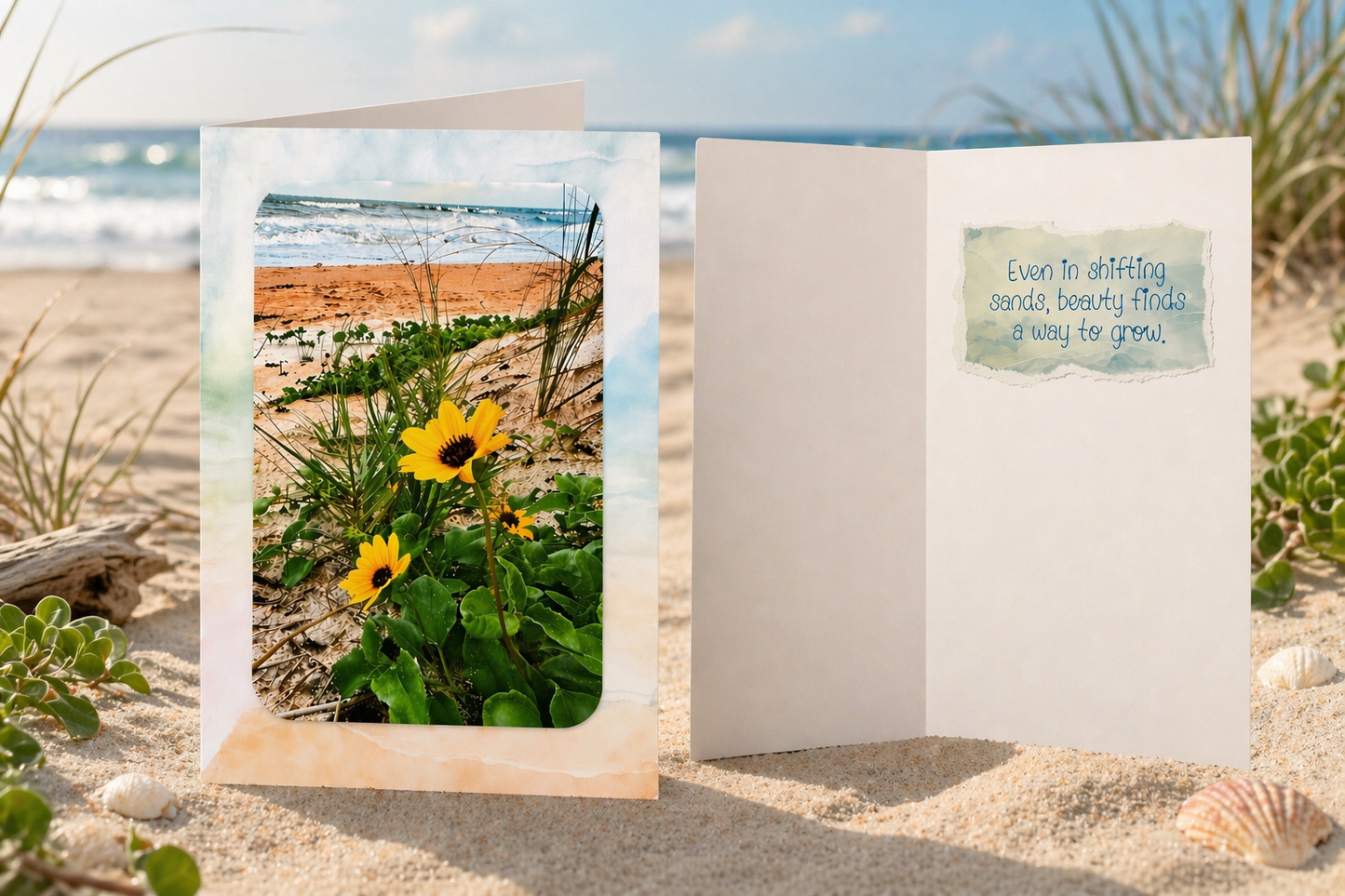 Beauty Finds a Way Greeting Card