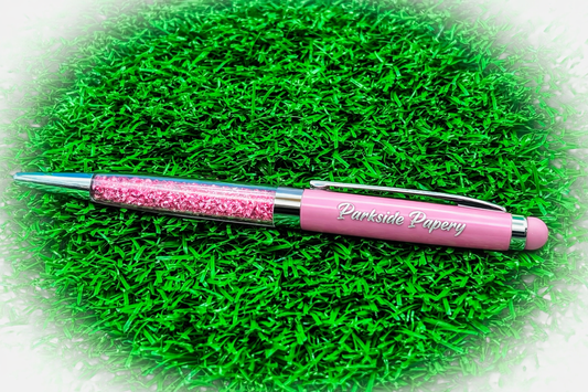 Crystal Diamond Stylus Ballpoint Pen – Princess Pink (Black Ink)