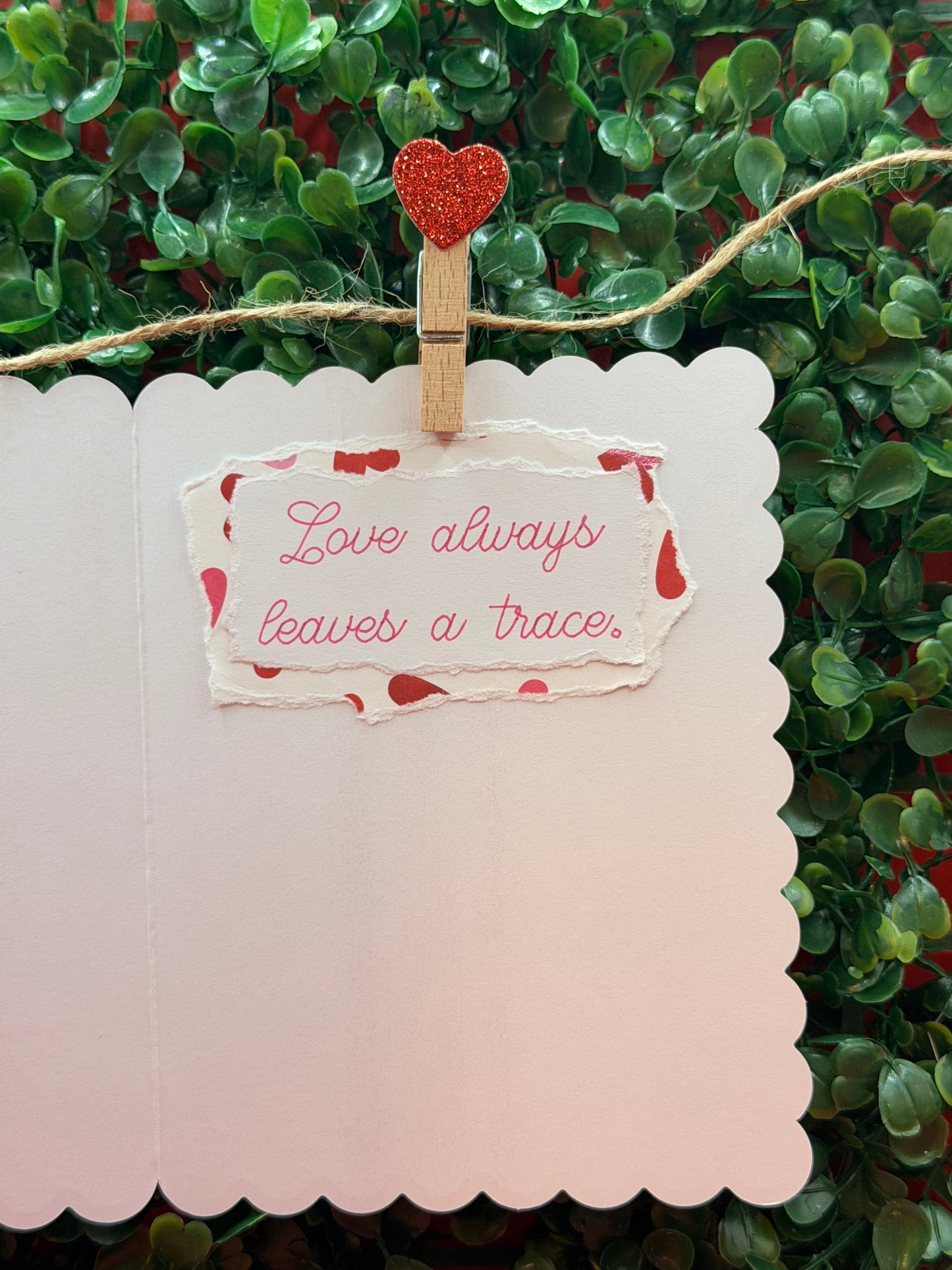 Love Leaves a Trace