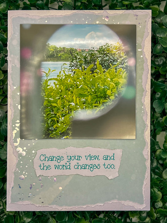 Change Your View Greeting Card – Victorian Whimsy Collection