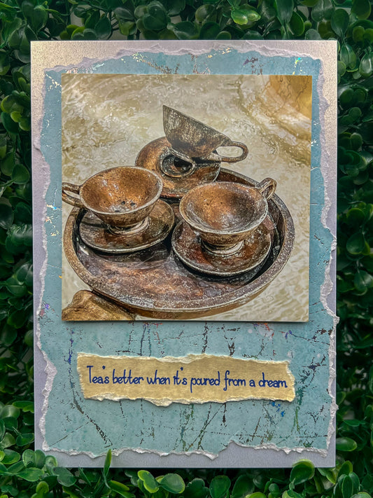 Teacup Greeting Card – Victorian Whimsy Collection