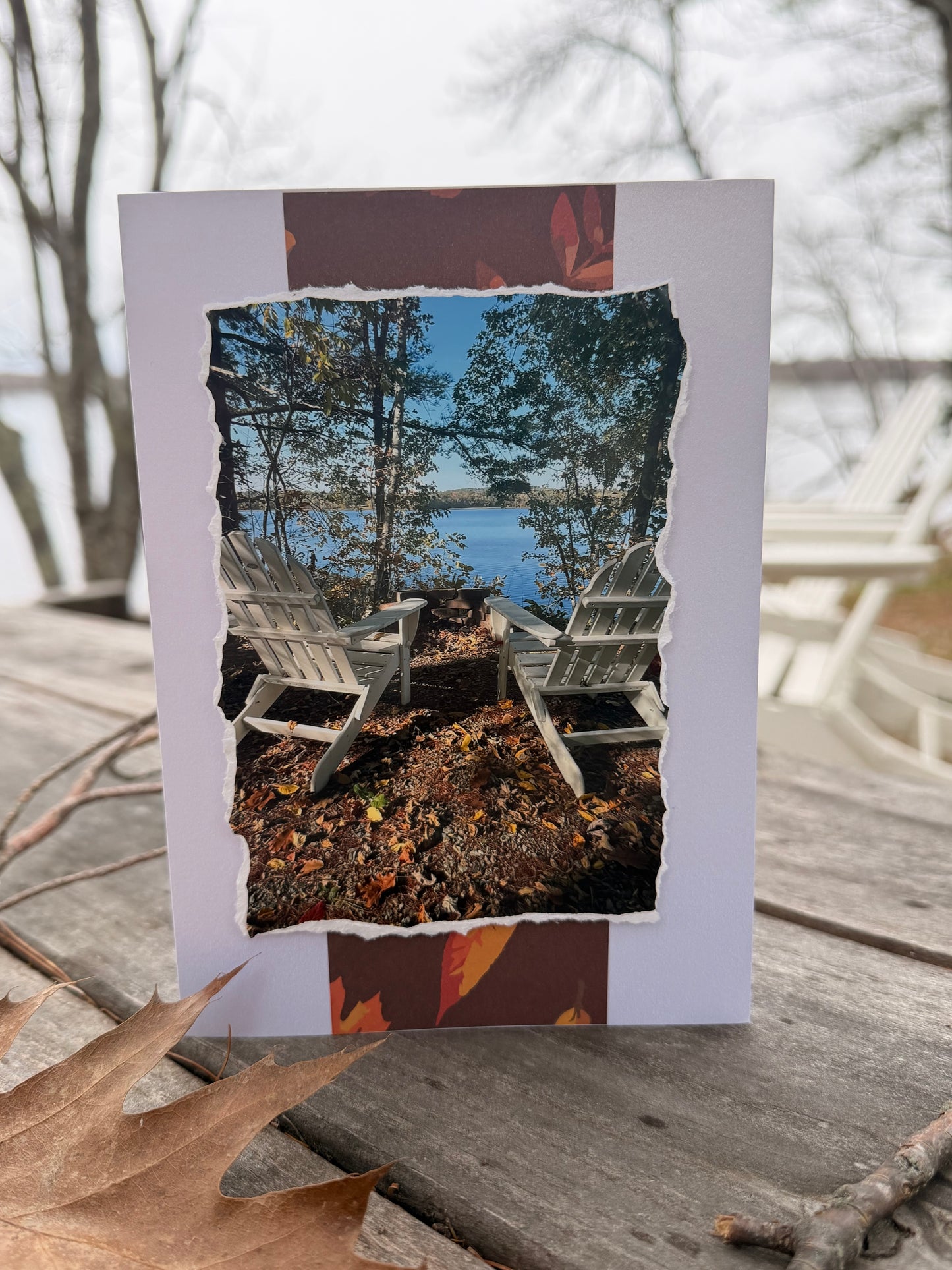 A Seat by the Water Greeting Card