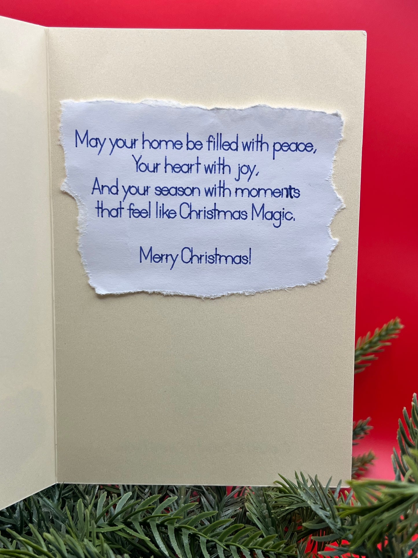 🍿 Popcorn & Peppermint Christmas Card