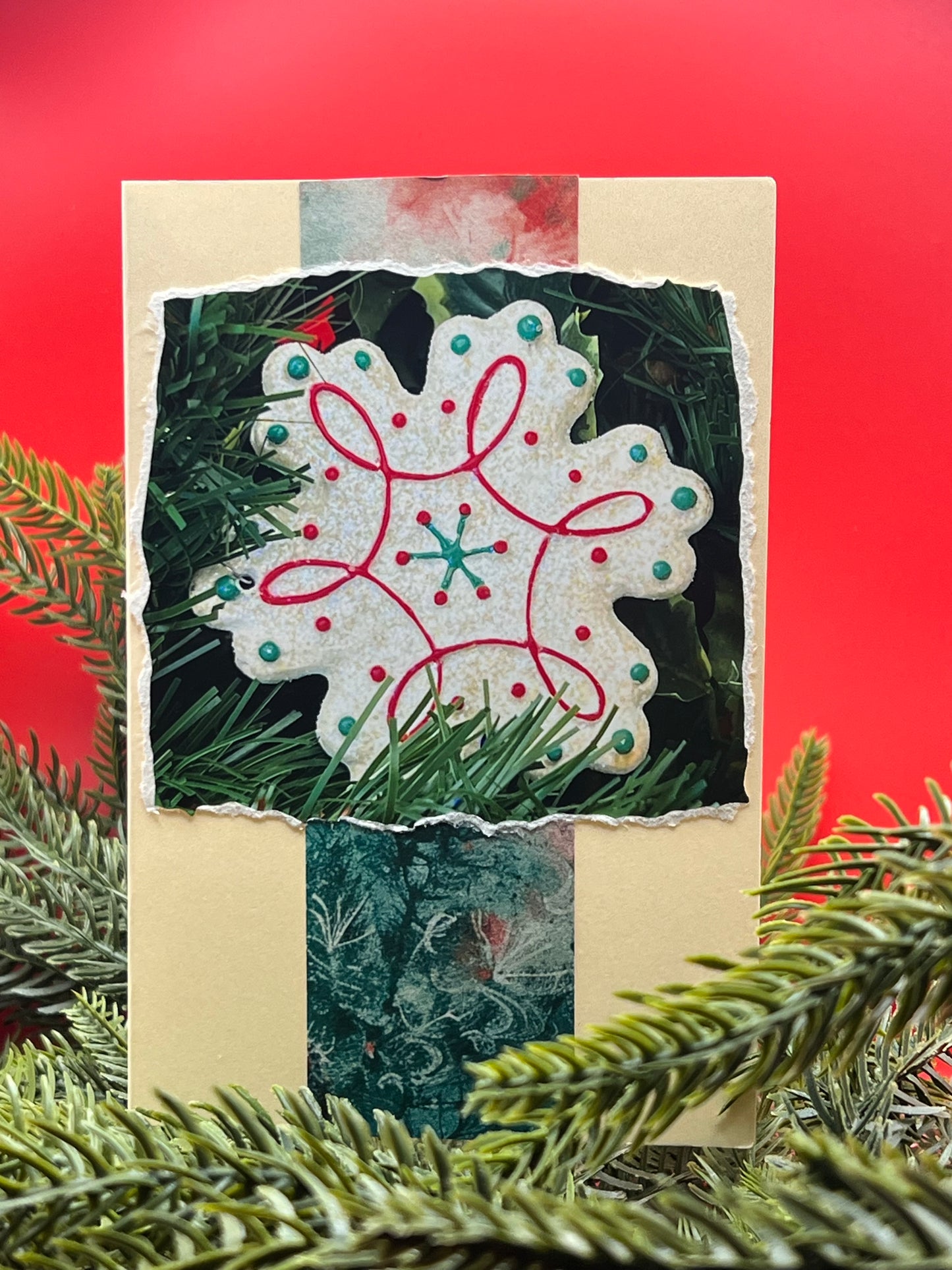 ❄️ Sugar Snowflake Cookie Christmas Card