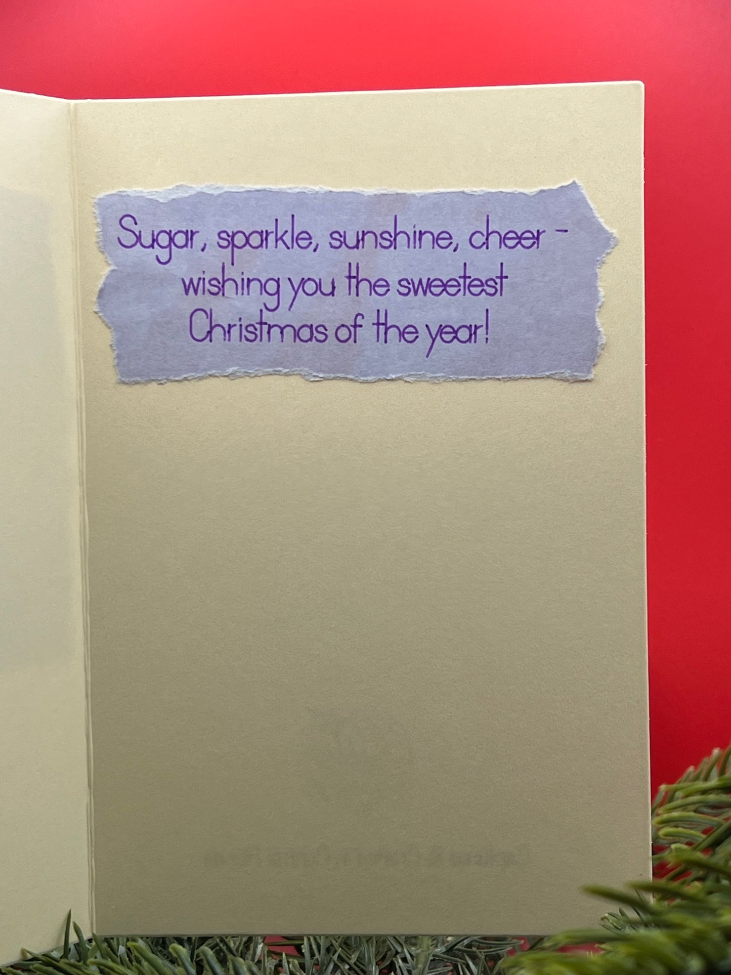 ❄️ Sugar Snowflake Cookie Christmas Card